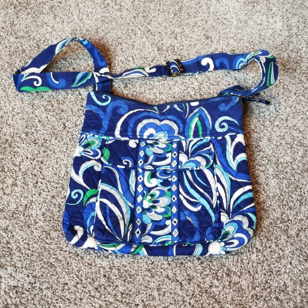 Vera Bradley Mediterranean Blue Messenger Bag